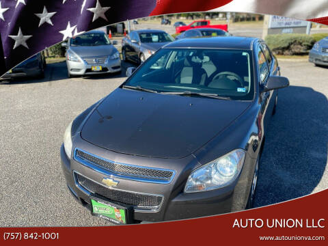 2010 Chevrolet Malibu for sale at Auto Union LLC in Virginia Beach VA