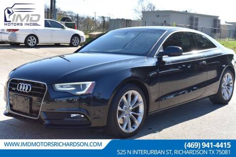 2014 Audi A5 for sale at IMD Motors in Richardson TX