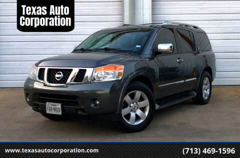 2010 Nissan Armada for sale at Texas Auto Corporation in Houston TX