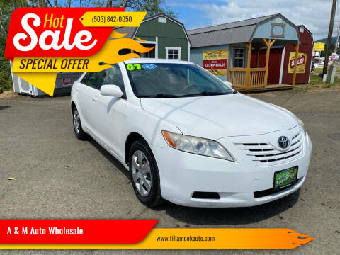 2007 Toyota Camry for sale at A & M Auto Wholesale in Tillamook OR