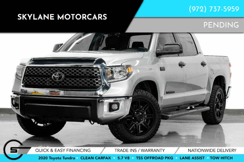 2020 Toyota Tundra for sale at Skylane Motorcars in Carrollton TX