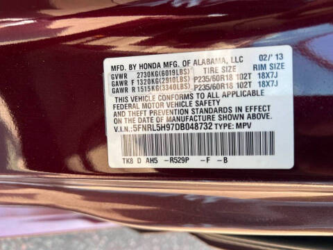 2013 Honda Odyssey Touring