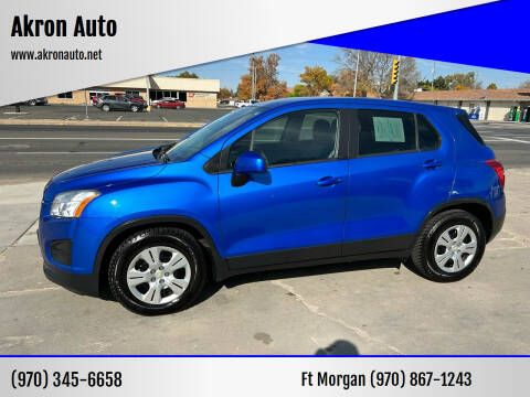 2015 Chevrolet Trax for sale at Akron Auto in Akron CO