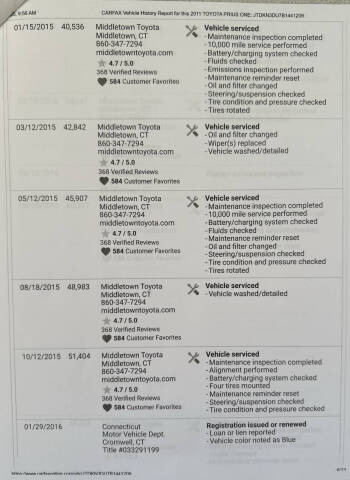 2011 Toyota Prius Two