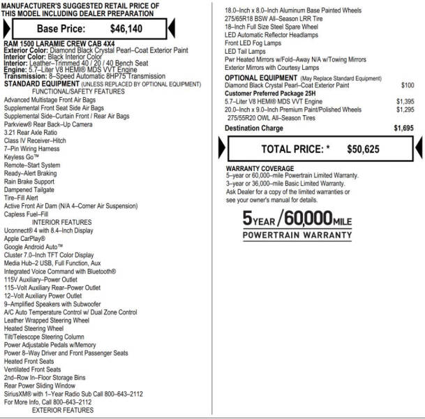 2019 RAM 1500 Laramie