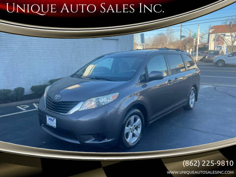 2011 Toyota Sienna for sale at Unique Auto Sales Inc. in Clifton NJ