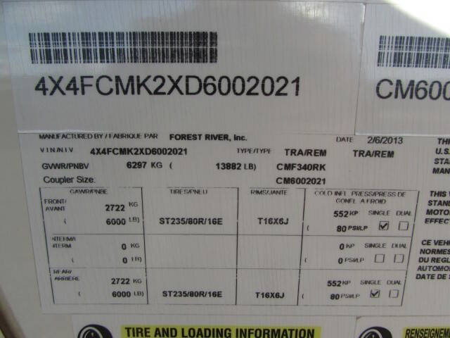 2013 Forest River COLUMBUS 3