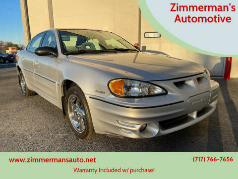 2004 Pontiac Grand Am for sale at Zimmerman's Automotive in Mechanicsburg PA