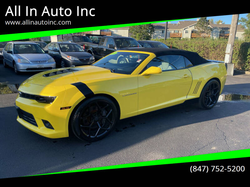 2015 Chevrolet Camaro for sale at All In Auto Inc in Palatine IL