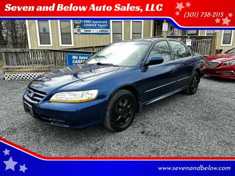 2002 Honda Accord for sale at Seven and Below Auto Sales, LLC in Rockville MD