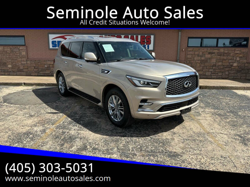 2019 Infiniti QX80 for sale at Seminole Auto Sales in Seminole OK