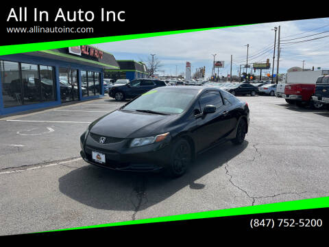 2012 Honda Civic for sale at All In Auto Inc in Palatine IL