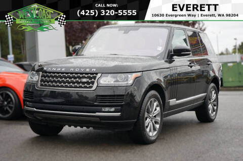 2016 Land Rover Range Rover for sale at West Coast AutoWorks in Everett WA