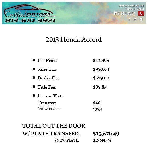 2013 Honda Accord EX