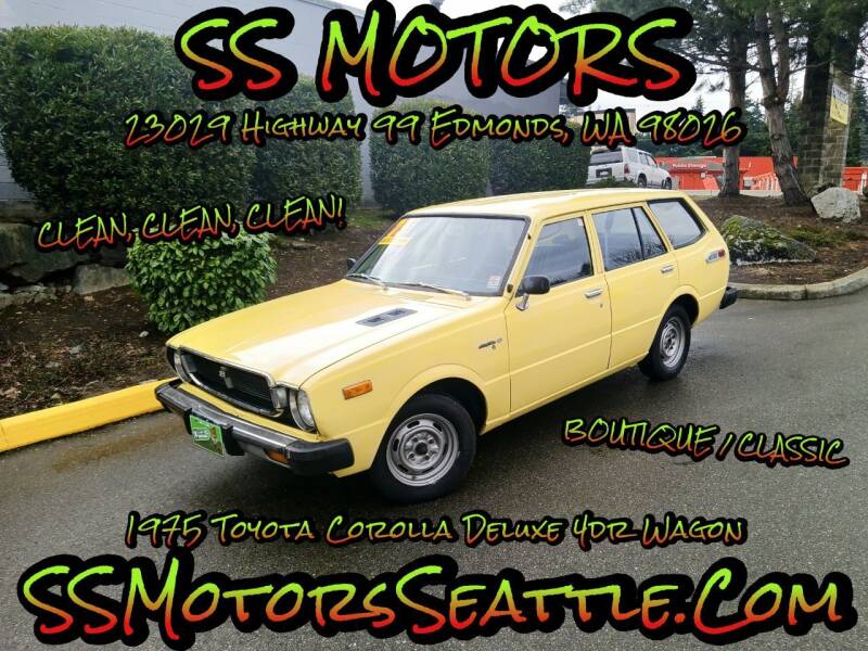 1975 Toyota Corolla for sale at SS MOTORS LLC in Edmonds WA