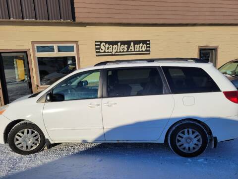 2009 Toyota Sienna for sale at STAPLES AUTO SALES in Staples MN