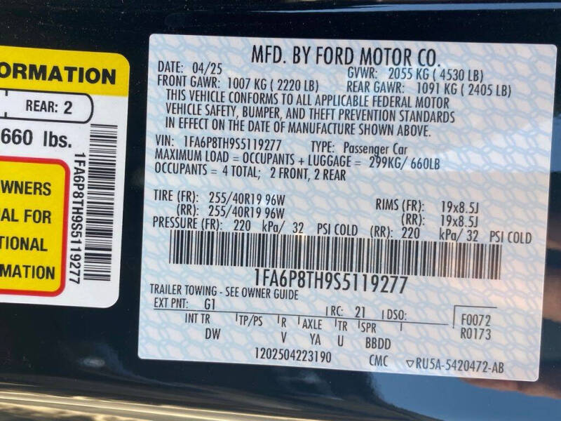 2025 Ford Mustang EcoBoost