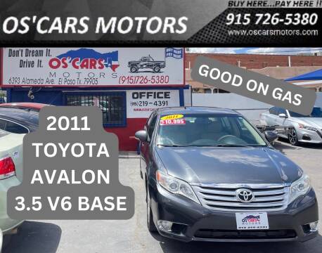 2011 Toyota Avalon for sale at Os'Cars Motors in El Paso TX