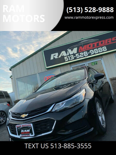 2018 Chevrolet Cruze for sale at RAM MOTORS in Cincinnati OH