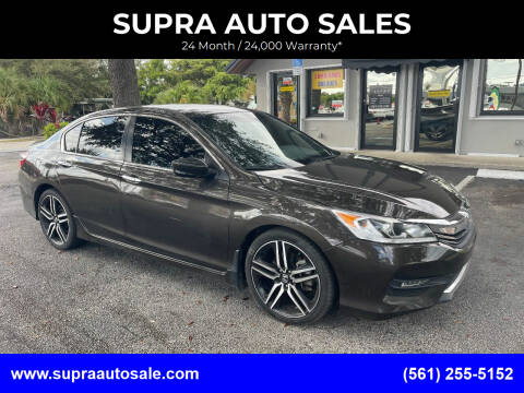 2017 Honda Accord for sale at SUPRA AUTO SALES in Riviera Beach FL