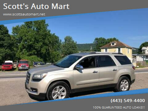 2013 GMC Acadia for sale at Scott's Auto Mart in Dundalk MD