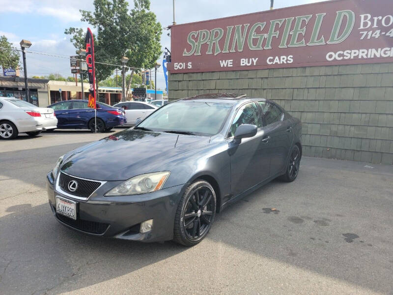 2007 Lexus IS 350 for sale at SPRINGFIELD BROTHERS LLC in Fullerton CA