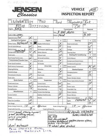 1960 Ford Thunderbird