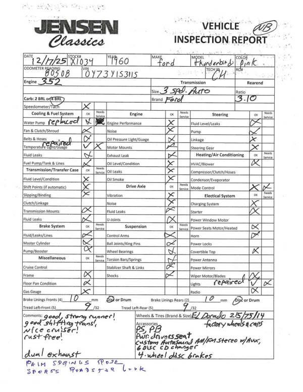 1960 Ford Thunderbird