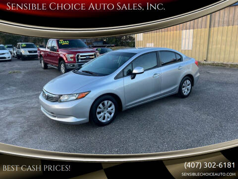 2012 Honda Civic for sale at Sensible Choice Auto Sales, Inc. in Longwood FL