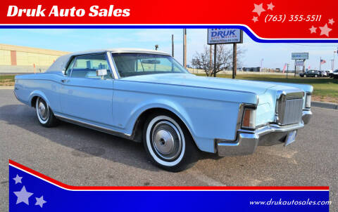 1970 Lincoln Continental for sale at Druk Auto Sales - New Inventory in Ramsey MN