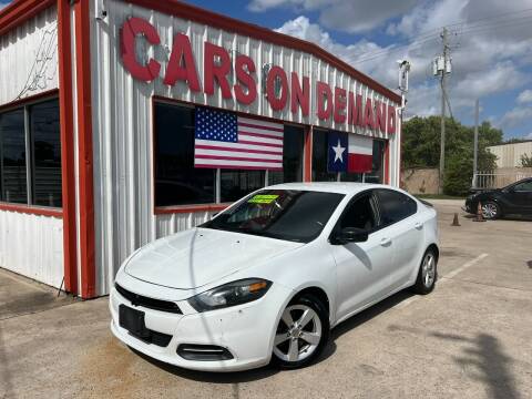 2016 Dodge Dart for sale at Cars On Demand 2 in Pasadena TX