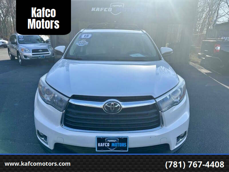 2015 Toyota Highlander for sale at Kafco Motors in Holbrook MA