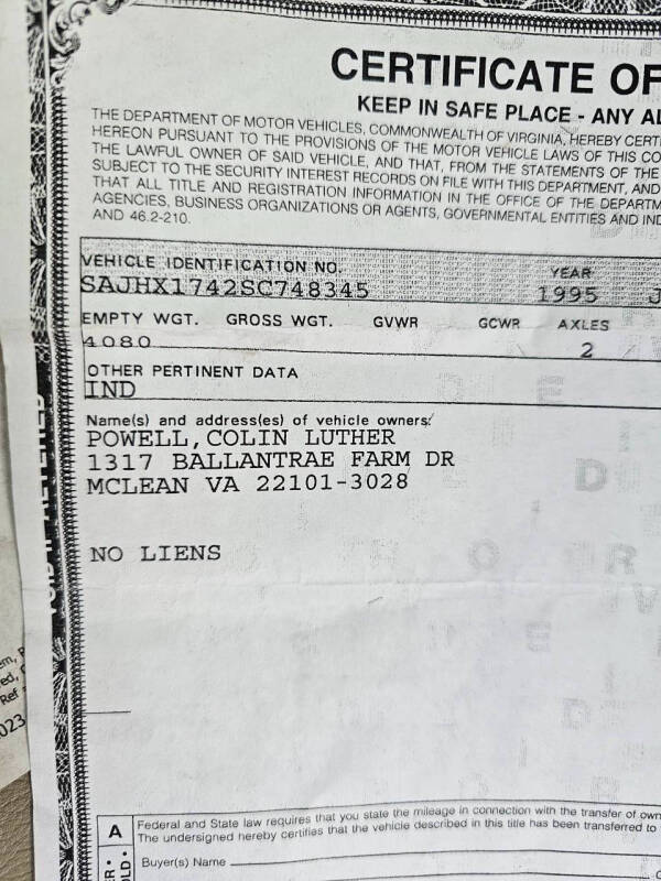 1995 Jaguar XJ-Series XJ6