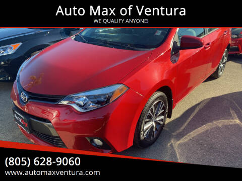 2016 Toyota Corolla for sale at Auto Max of Ventura in Ventura CA