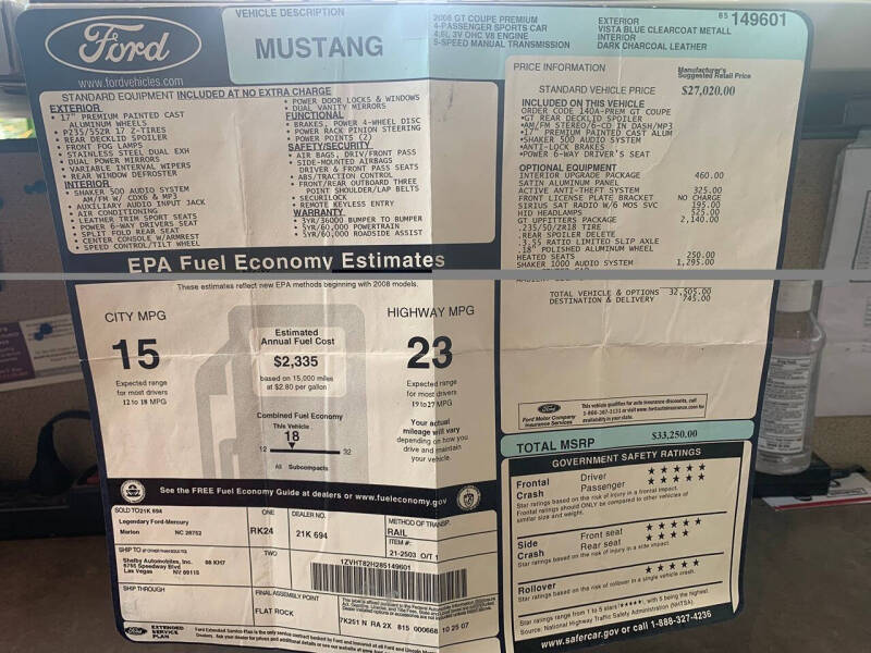 2008 Ford Mustang GT Premium