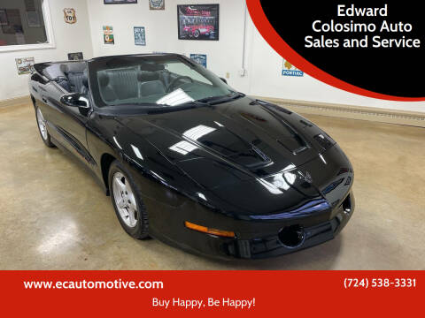 1995 Pontiac Firebird for sale at Edward Colosimo Auto Sales and Service in Evans City PA