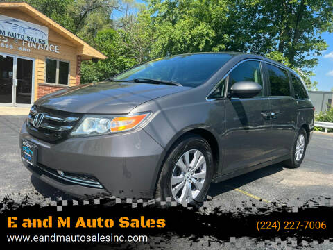 2014 Honda Odyssey for sale at E and M Auto Sales in Elgin IL