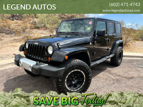 2009 Jeep Wrangler Unlimited for sale at LEGEND AUTOS in Phoenix AZ