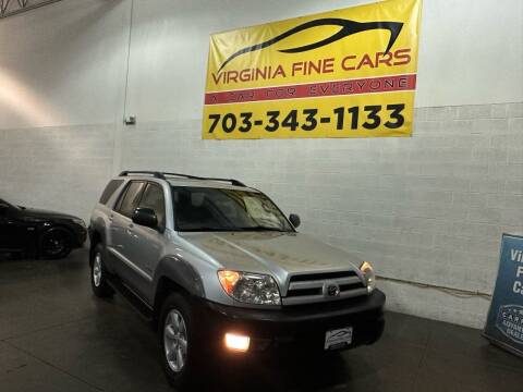 2003 Toyota 4Runner for sale at Virginia Fine Cars in Chantilly VA