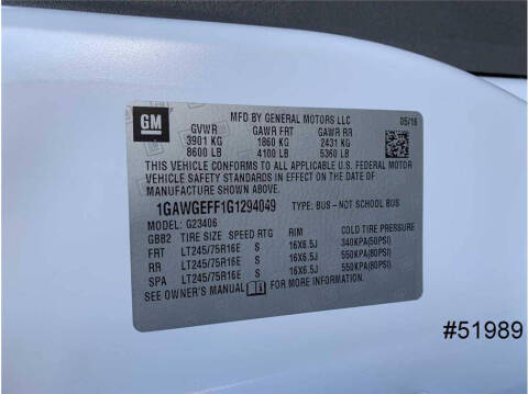 2016 Chevrolet Express LS 2500