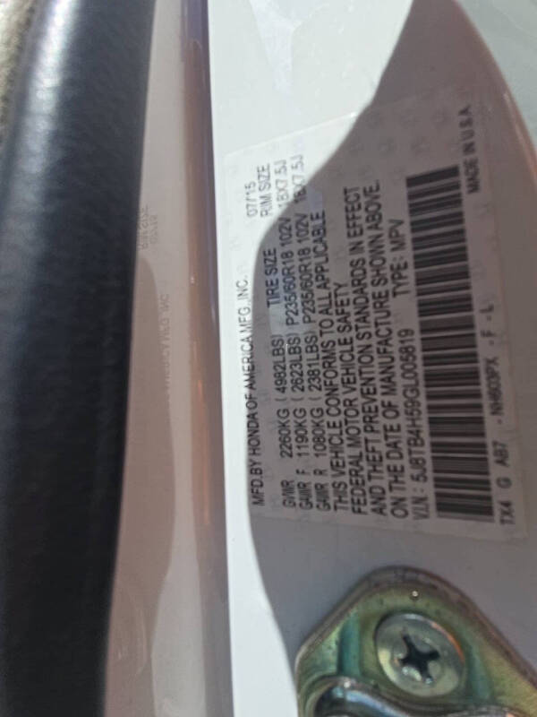 2016 Acura RDX w/Tech
