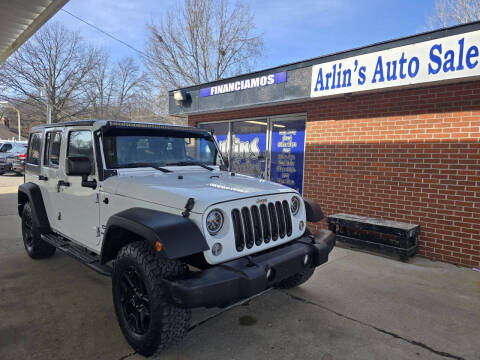 2016 Jeep Wrangler Unlimited for sale at ARLIN'S AUTO SALES LLC in Merriam KS