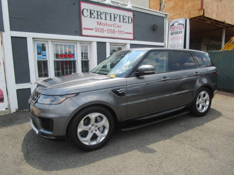 2019 Land Rover Range Rover Sport for sale at CERTIFIED MOTORCAR LLC in Roselle Park NJ