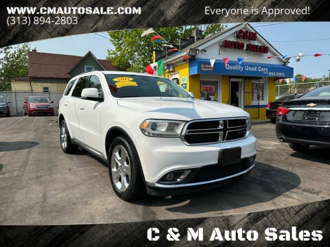 2014 Dodge Durango for sale at C & M Auto Sales in Detroit MI