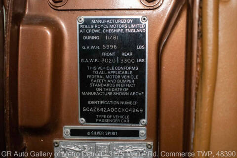 1982 Rolls-Royce Silver Spirit
