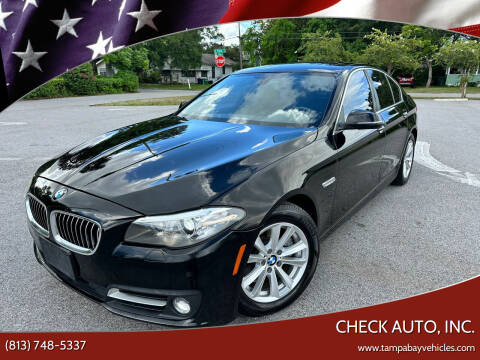 2015 BMW 5 Series for sale at CHECK AUTO, INC. in Tampa FL