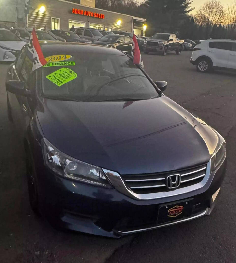 2014 Honda Accord for sale at Adam Auto Sales Inc in Berlin, CT