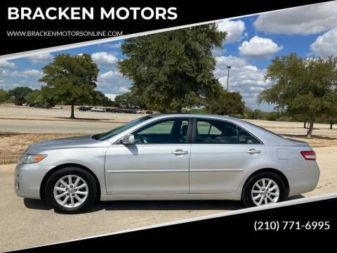 2011 Toyota Camry for sale at BRACKEN MOTORS in San Antonio TX