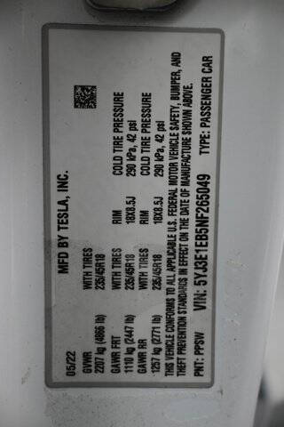 2022 Tesla Model 3 Long Range