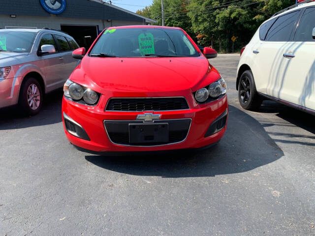 2014 Chevrolet Sonic for sale at Chuckie Bizzarro's Fleetwing Auto in Erie, PA